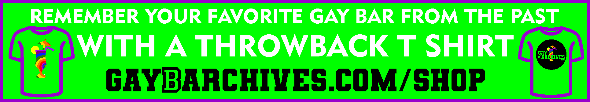 This link will take you to the archives page. There you can click on the state name to view that collection of designs. #TBTeez #ilovegaybars #promohomotv #lgbtqhistory #pride EXPLORING GAY HISTORY ONE BAR AT A TIME! GayBarchives = Gay + Bar + Archives